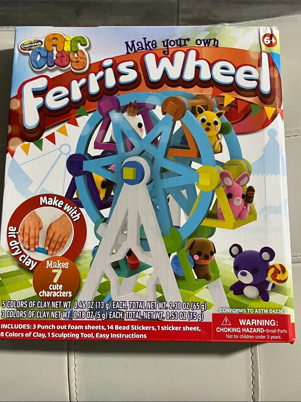Make Your Own Ferris Wheel Kids Toy - Blue & Multicolor